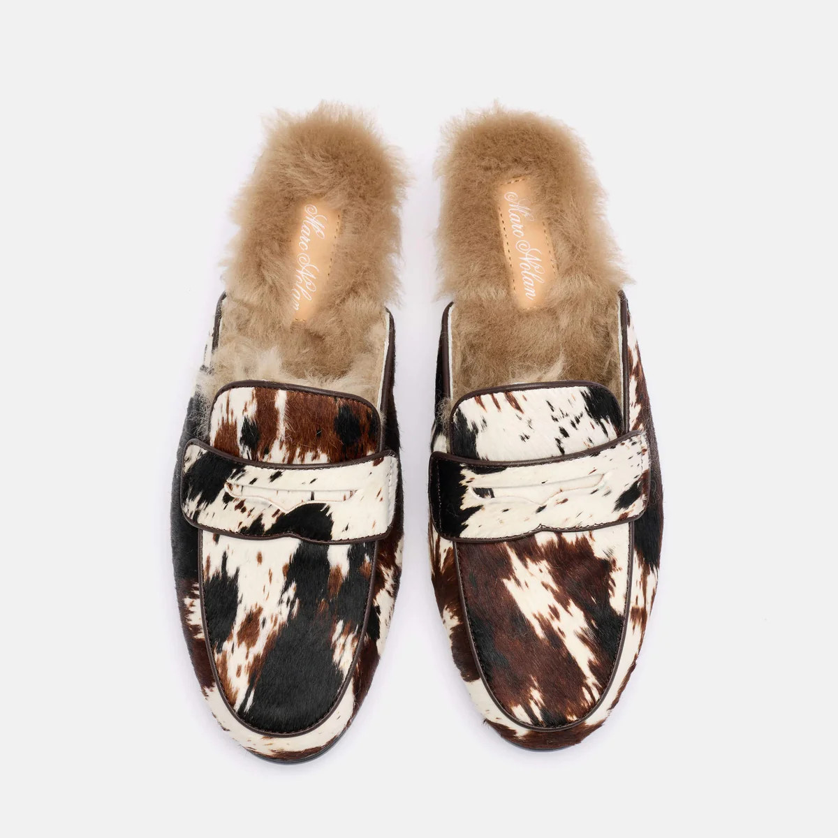 Ms. Del Mar Dark Horse Pony Hair Loafer Mule | Marc Nolan