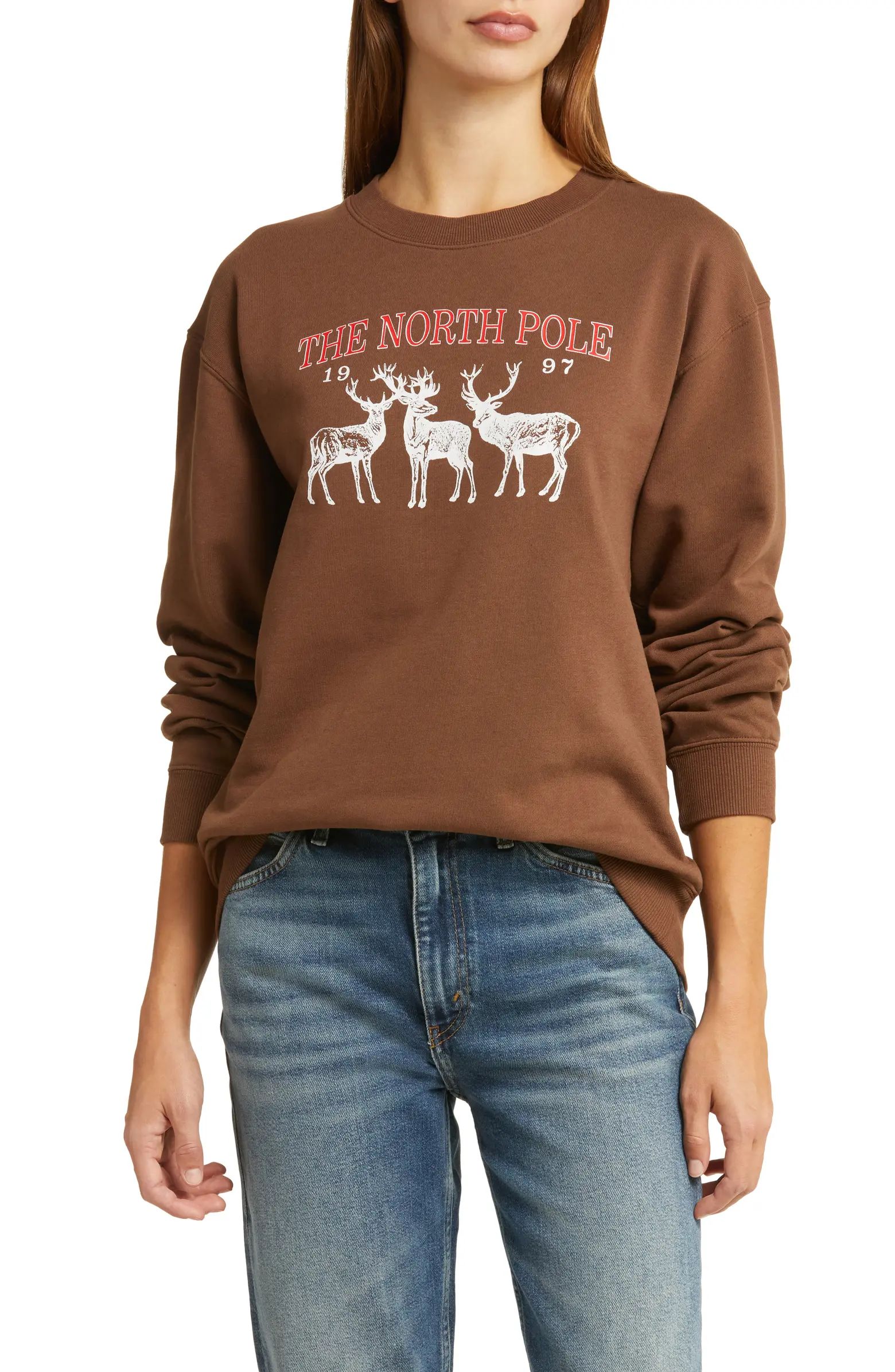 GOLDEN HOUR North Pole Graphic Sweatshirt | Nordstrom | Nordstrom