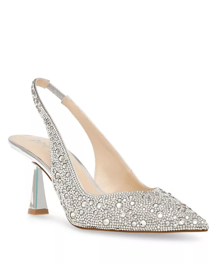 Betsey Johnson Women's Clark Slingback Evening Pumps - Macy's | Macys (US)