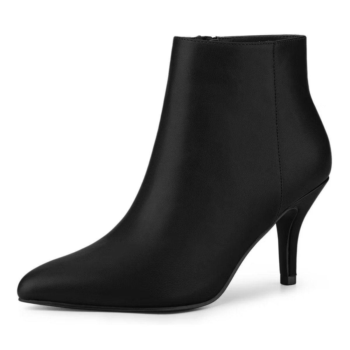 Allegra K Women's Pointed Toe Zipper Stiletto Heel Ankle Booties | Target