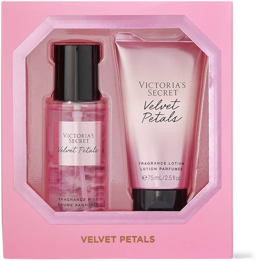 Victoria's Secret Velvet Petals 2 Piece Mini Mist & Lotion Gift Set | Amazon (US)