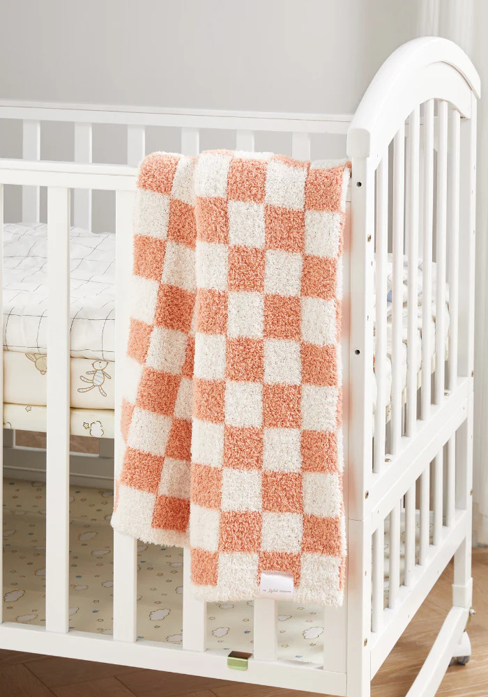 Checkered Stroller Buttery Blanket | The Styled Collection
