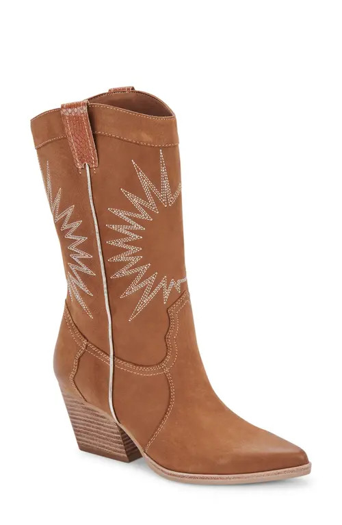Dolce Vita Lawson Western Boot in Whiskey Nubuck at Nordstrom, Size 6 | Nordstrom