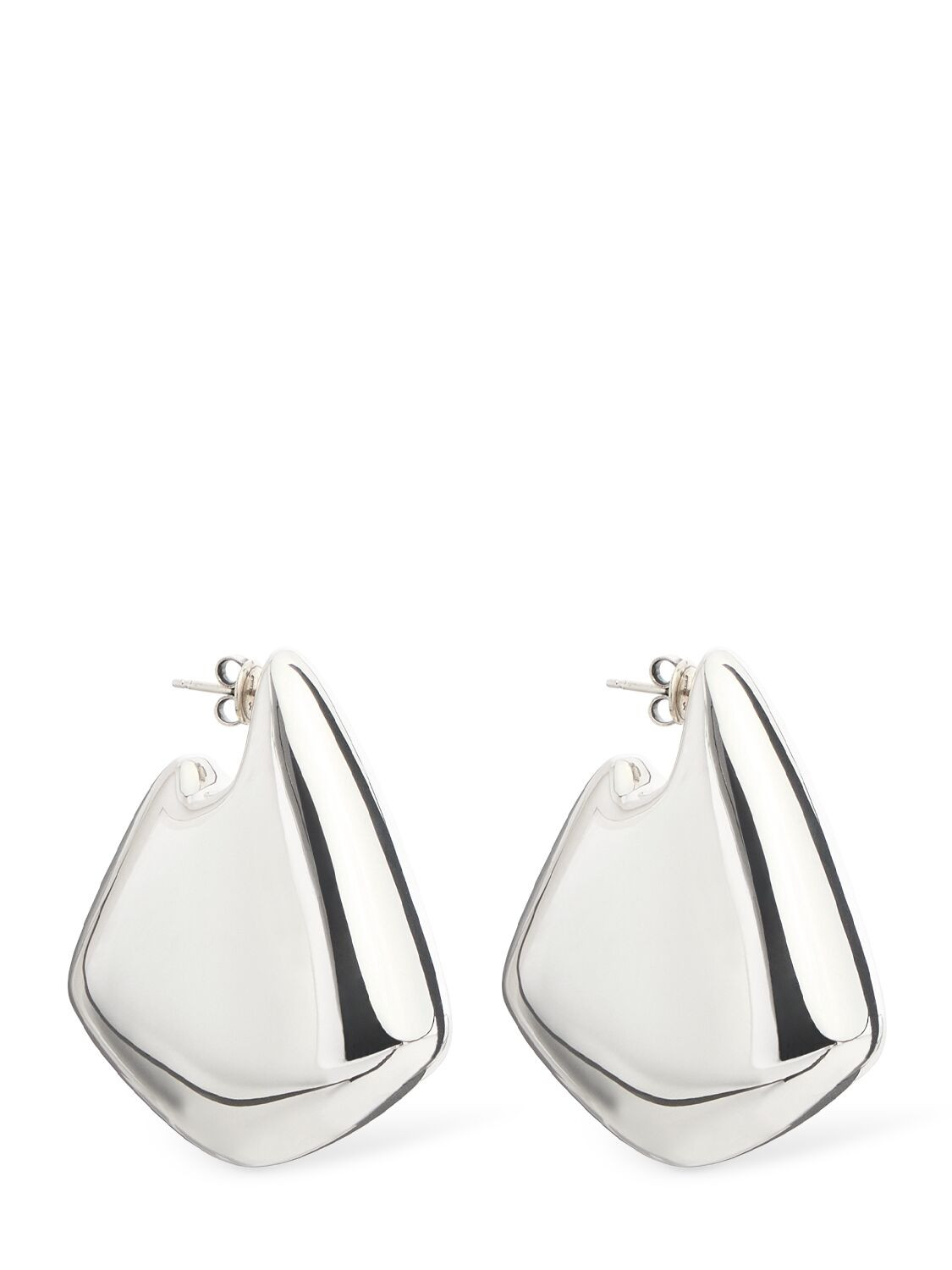 Large Fin Sterling Silver Earrings | Luisaviaroma
