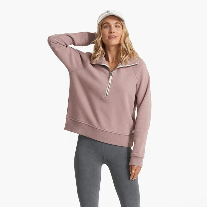 Restore Half Zip | Umber | Vuori Clothing (US & Canada)