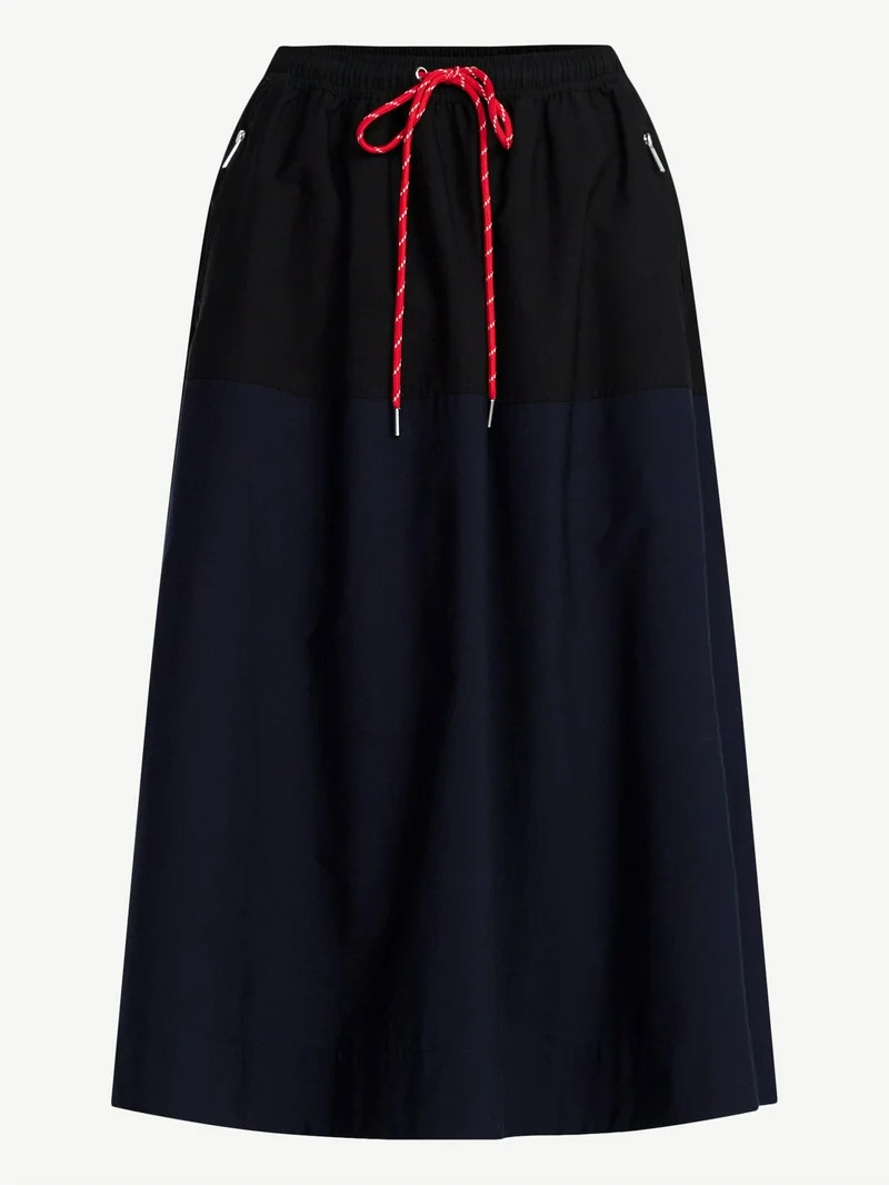 Free Assembly Women's Tech Midi Skirt, Sizes XS-XXL | Walmart (US)