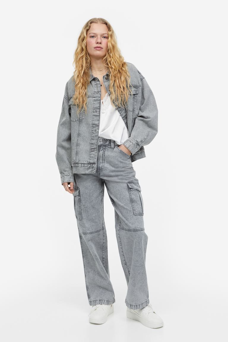 90s Baggy High Cargo Jeans | H&M (US)