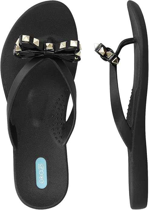 Oka-B Women's Chase Bow Flip Flop Sandal | Amazon (US)