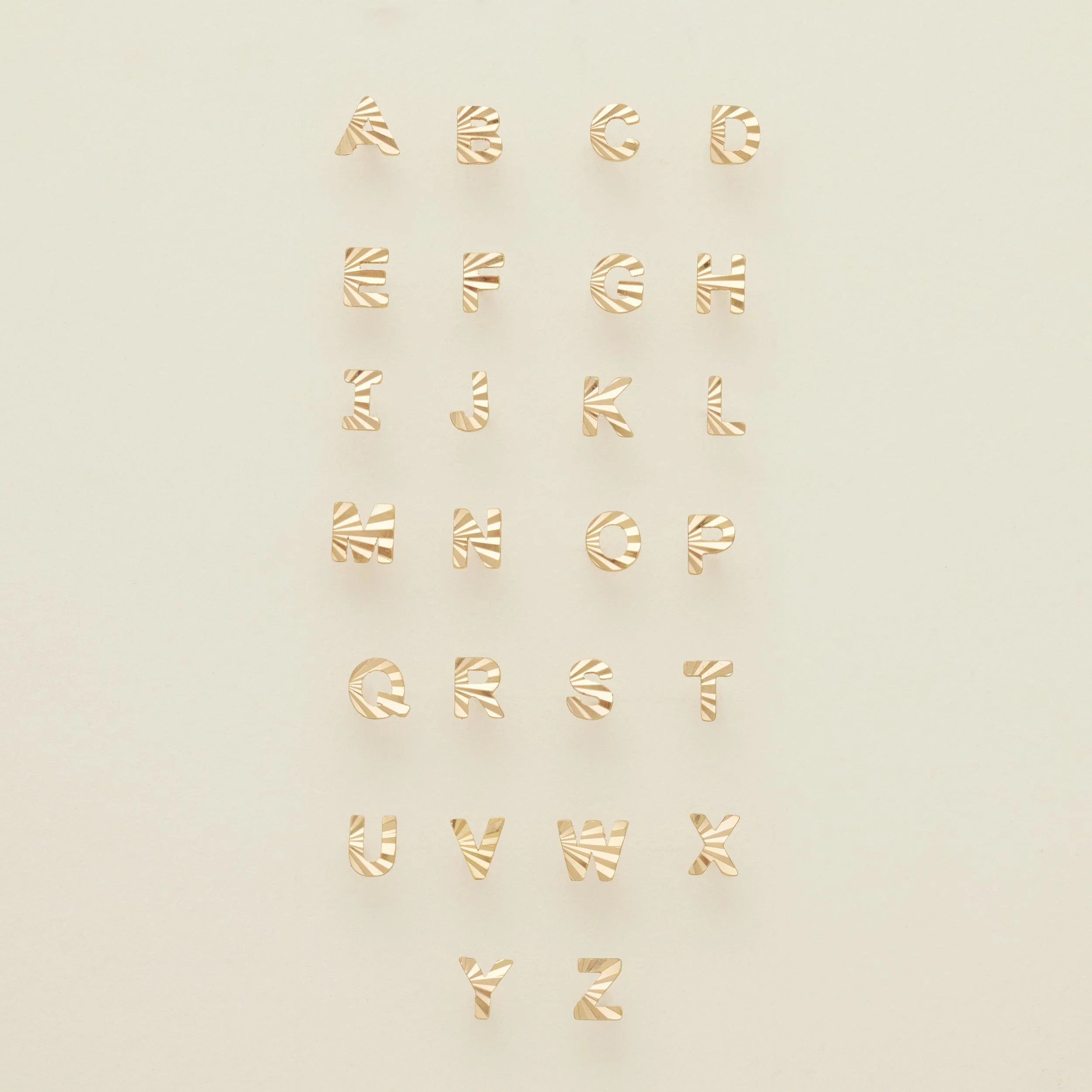 Initial Stud Earring - Gold | Made by Mary (US)