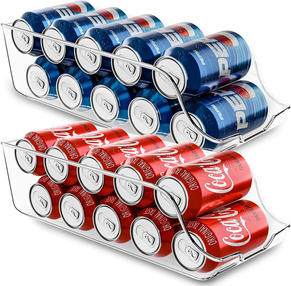 Utopia Kitchen Can Organizer For Pantry (Pack of 2) - Soda Can Storage Organizer Pantry, Fridge &... | Amazon (US)