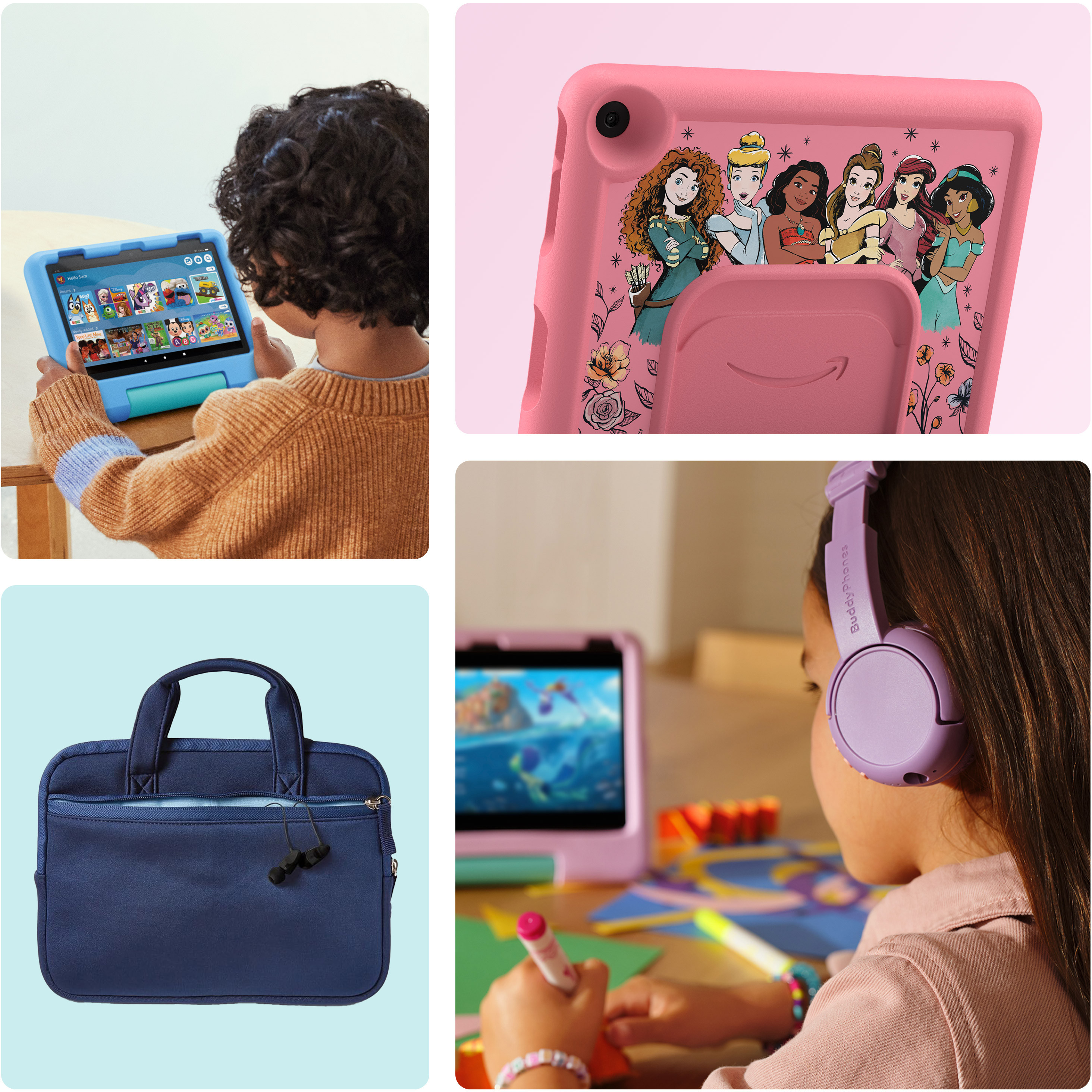 New Amazon Fire HD 8 Kids tablet, ages 3-7. With bright 8" HD screen. Includes ad-free and exclusive content, parental controls and 13-hr battery, 32GB, Blue, (2024 release) | Amazon (US)