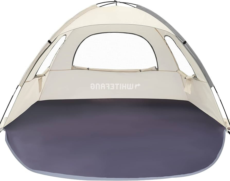 WhiteFang Beach Tent Anti-UV Portable Sun Shade Shelter for 3 Person, Extendable Floor with 3 Ven... | Amazon (US)