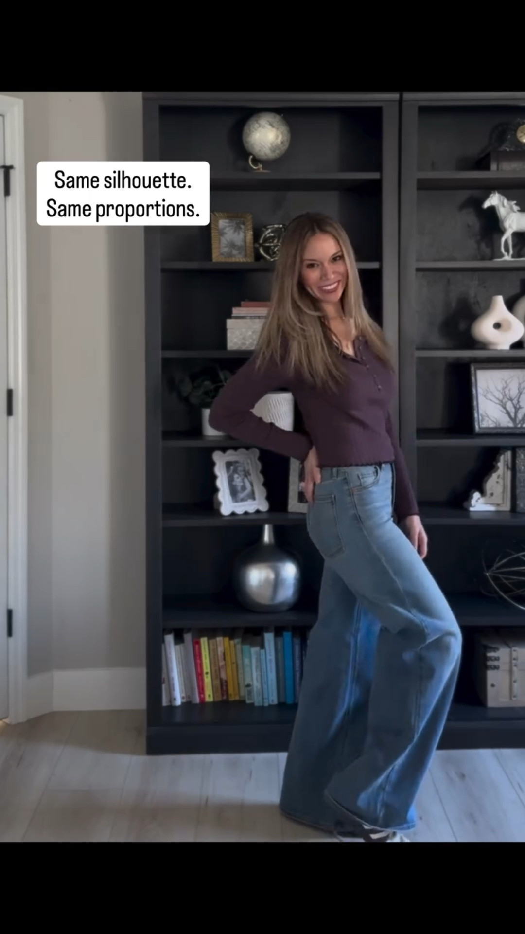 These wide-leg jeans are a solid Madewell dupe that I highly recommend as a former denim fit specialist. I’ve styled thousands of premium pairs of denim on women, and I can absolutely put my stamp of approval on this non-premium pair. (PS keep in mind “premium” means the production process more than anything 😉) Comment SHOP for the details!  #ootd #denim