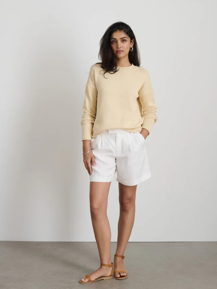 Mariner Rollneck Sweater In Cotton | Alex Mill