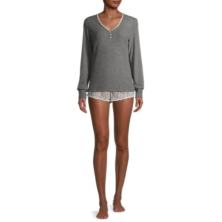 Secret Treasures Women's Ribbed Animal Shorts | Walmart (US)