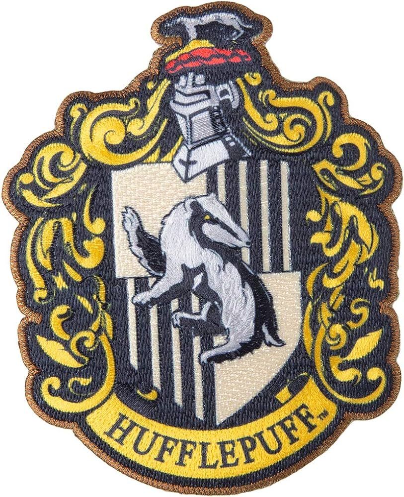 Simplicity Harry Potter Hufflepuff House Emblem Applique Clothing Iron On Patch, 3.5'' x 4.25 | Amazon (US)