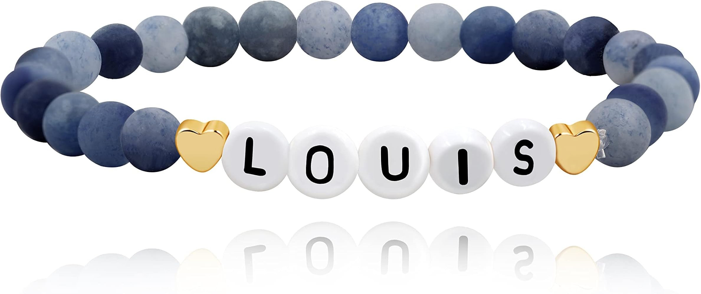 Customized Name Bracelet, Natural Matte Aventurine Beaded Bracelets Meaningful Gifts | Amazon (US)