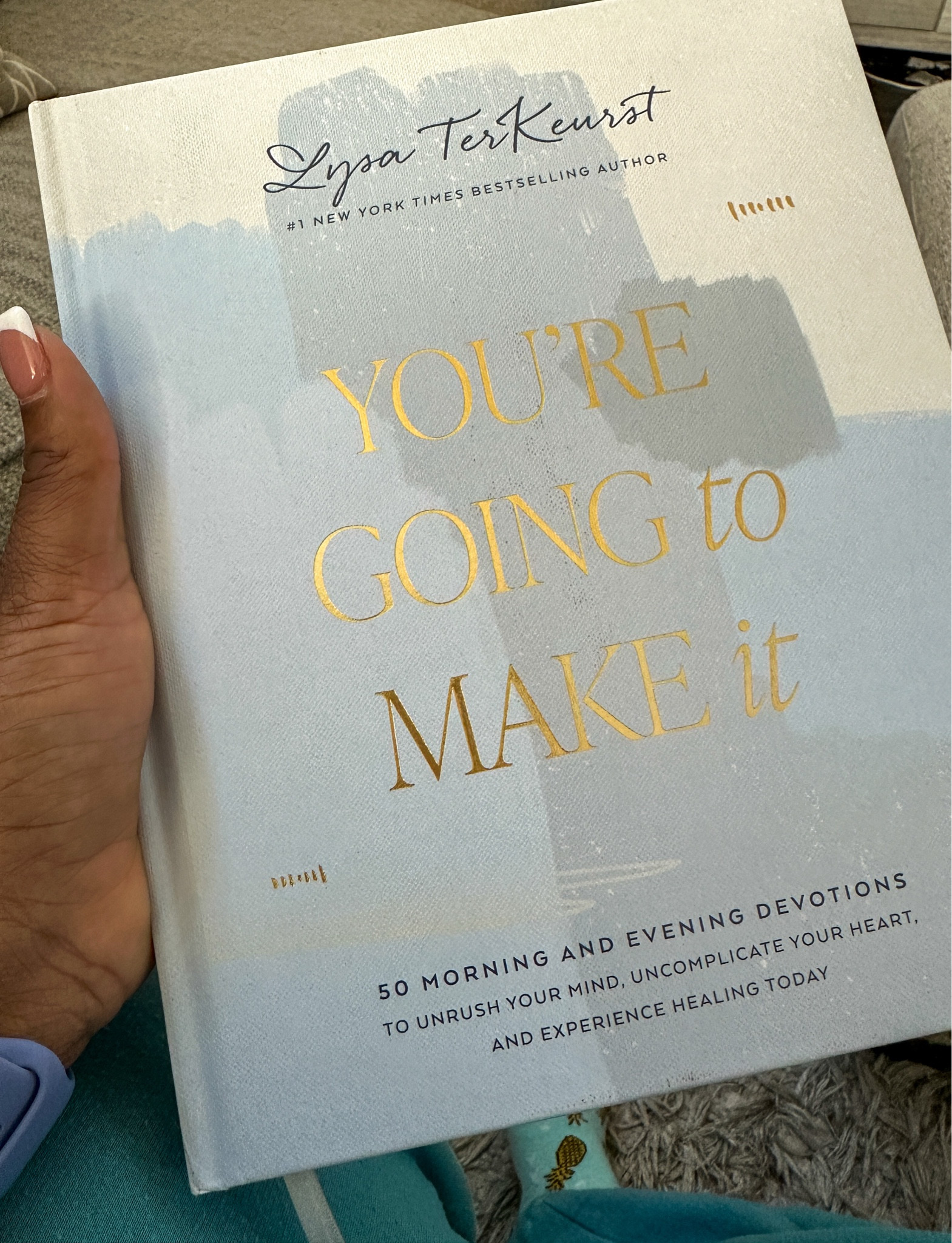 New Year, New Devotional. Started this one today. Love it! Lysa TerKeurst
You're Going to Make It: 50 Morning and Evening Devotions to Unrush Your Mind, Uncomplicate Your Heart, and Experience Healing Today. #Devotional #LysaTerKeurst #Faith #Books 