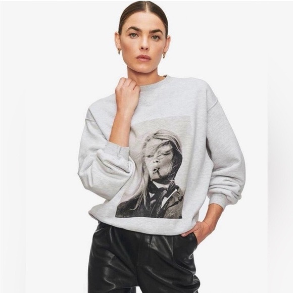 Anine Bing x Terry O’Neil Light Gray Ramona Sweater | Poshmark