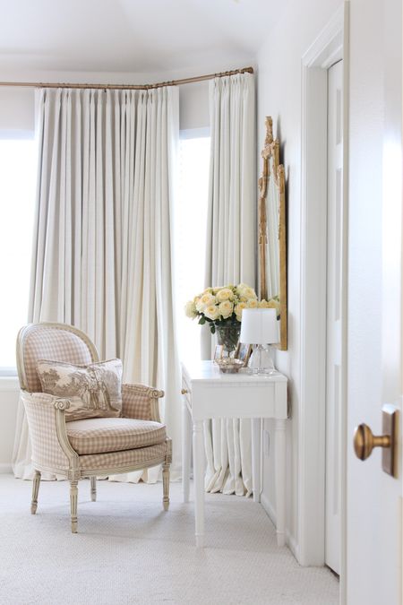 Shop my blackout linen curtains and hardware! Color: Ivory White, length: 102"

#LTKhome #LTKstyletip