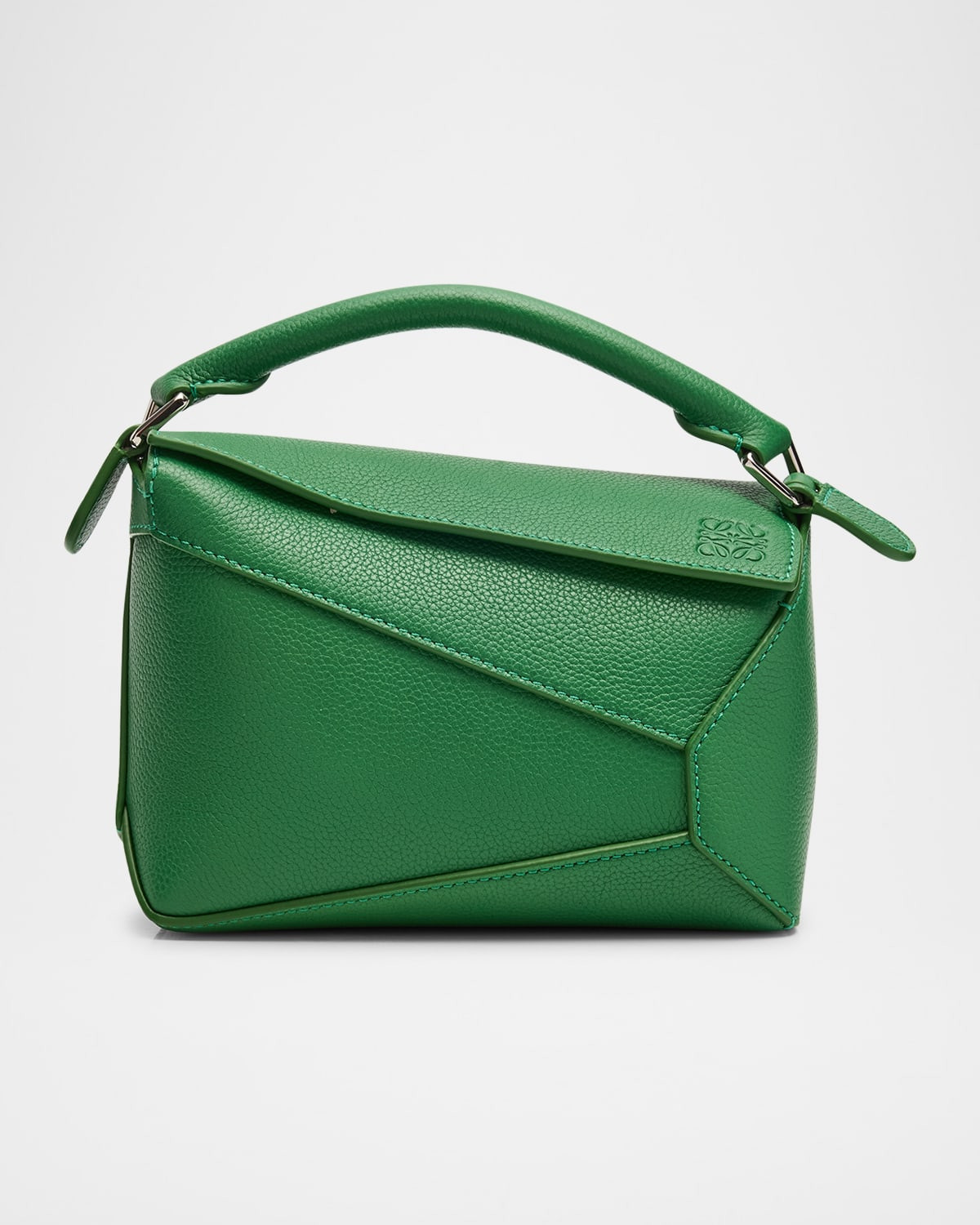Puzzle Edge Mini Shoulder Bag in Soft Grained Leather | Neiman Marcus