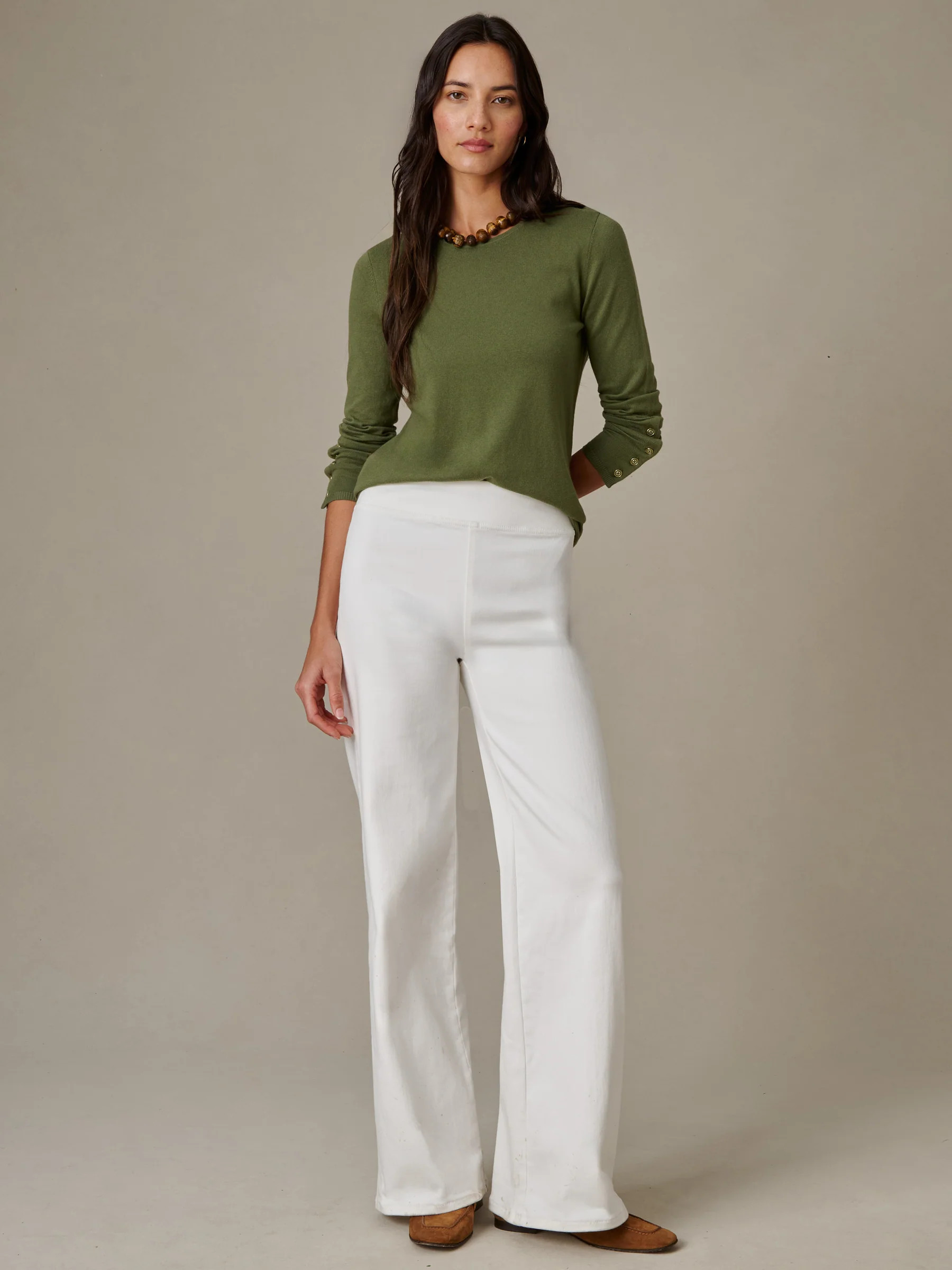 White Solid Anderson Jeans | Women's Pants | J.McLaughlin | J.McLaughlin