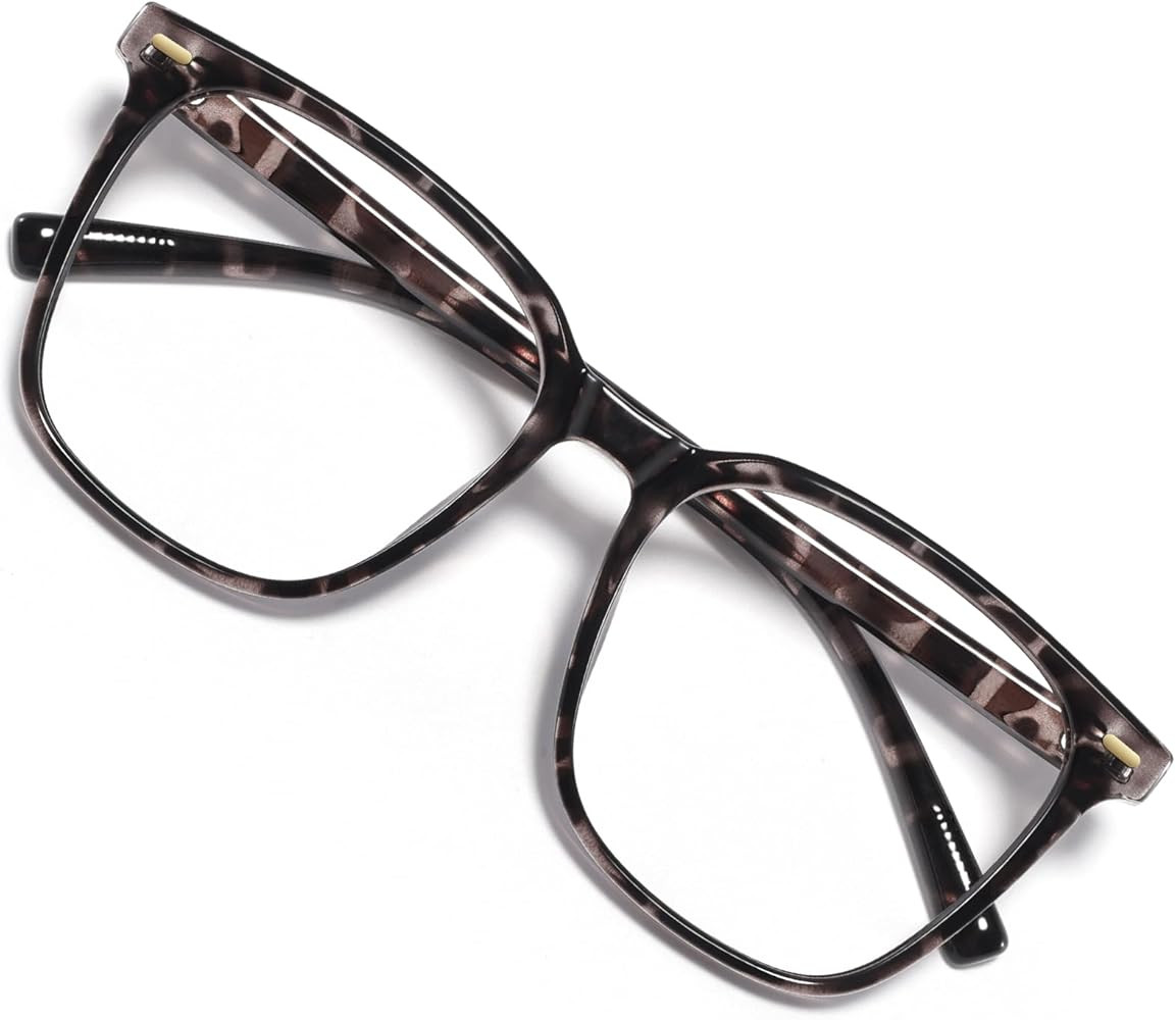 Oversized Square Blue Light Blocking Glasses for Women Men, Anti-Fatigue Computer Monitor Glasses... | Amazon (US)