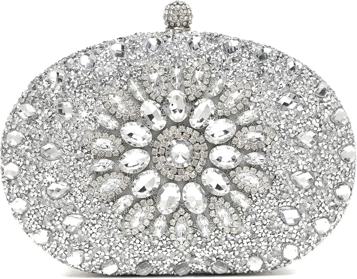 Women's Evening Bags Sparkly Rhinestone Clutch Purses Luxury Handbags | Amazon (US)