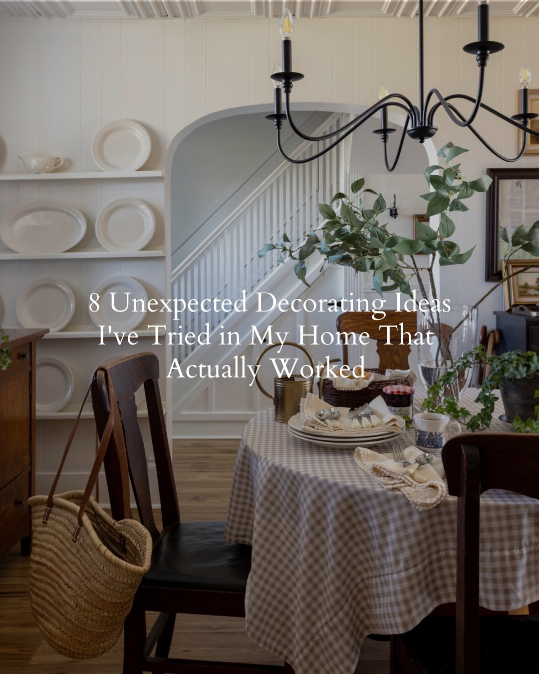 To be fair, I also try a lot of unexpected decorating ideas that don’t work out so well, but every once in a while when you try something different, what you end up with is pure magic. Proof that you don’t always have to do things the “right way,” and sometimes it’s better when you don’t.

Simple but effective home upgrades and vintage home decor paired with new finds - follow @creeklinehouse for more home ideas from our 120-year-old farmhouse.🤍