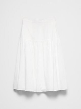 Tier Voile Midi Skirt | Banana Republic Factory