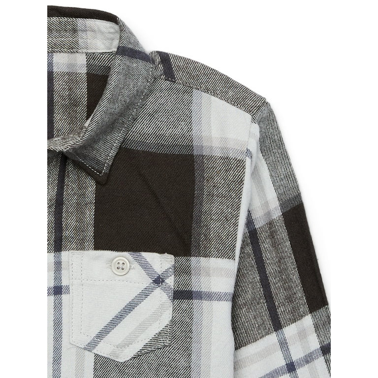 Wonder Nation Toddler Boys Flannel Shirt, Sizes 12M-5T | Walmart (US)