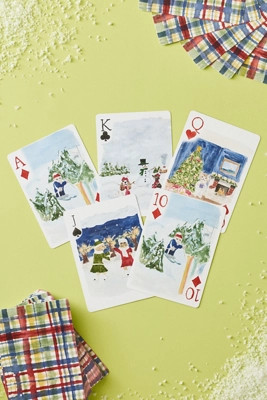 Holiday-Themed Playing Cards | Anthropologie (US)