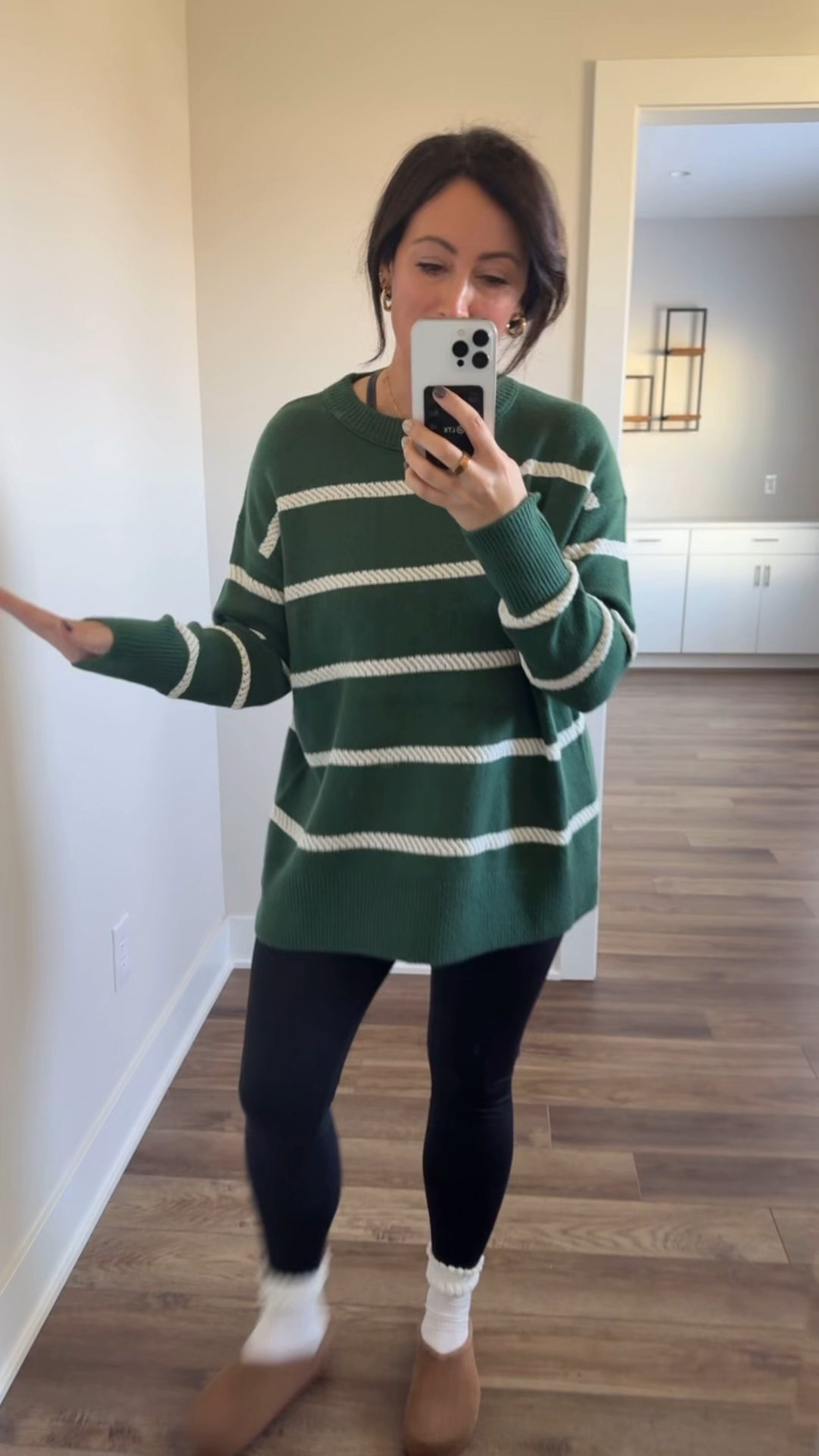 • small sweater
• medium leggings 
• clogs run big, size down 


#LTKFindsUnder50 #LTKHoliday #LTKSaleAlert