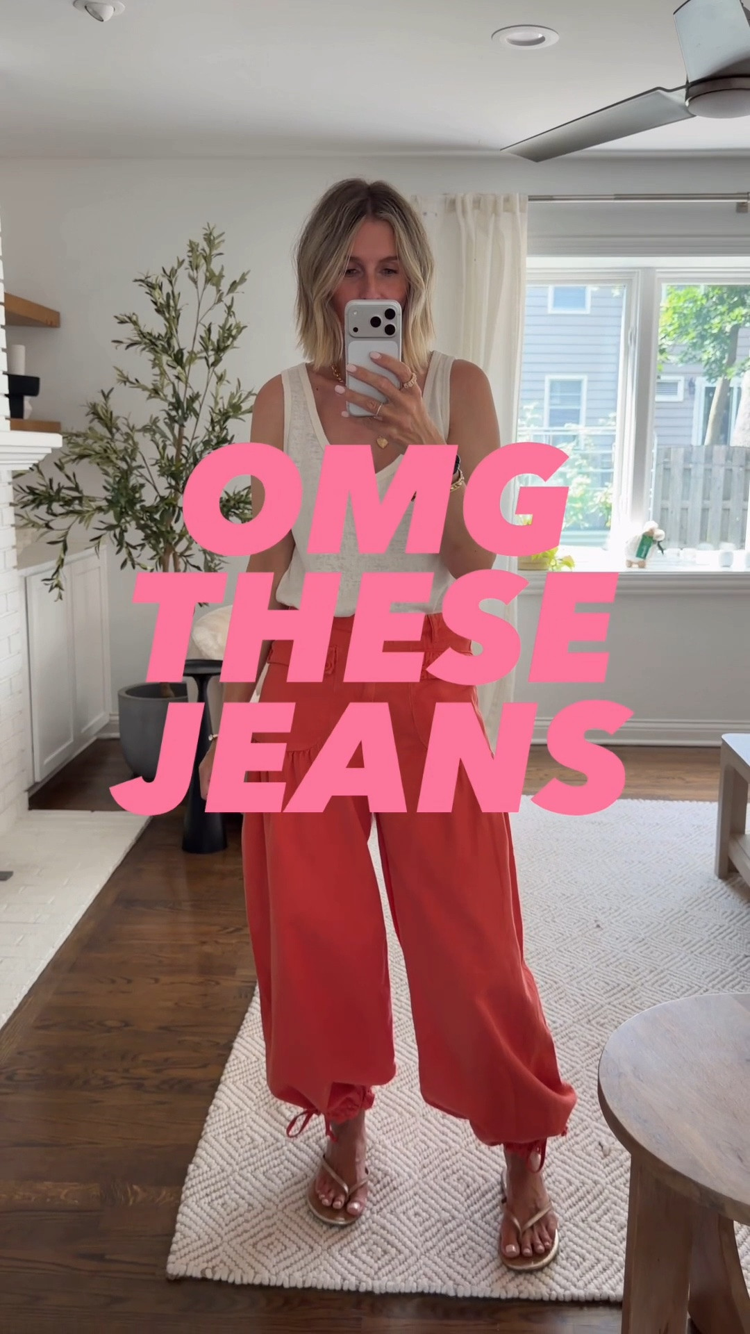 coolest jeans in town! i am obsessed! i was really tempted by the white, but felt the red were more fun. my gawd tho, i might have to go back and try ‘em. 😮‍💨 

i’m wearing size 28 which is tts for me. they are a lower rise, but nothing scary. trust me! i hate a low rise. 

wear them cinched or wide leg. sharing how that looks in my stories. quality is insane. fit is perfection! 😮‍💨 

⚡️⚡️⚡️⚡️⚡️⚡️⚡️⚡️⚡️⚡️⚡️⚡️⚡️⚡️

effortless style. balloon jeans. summer style. cool outfit. be cool, don’t be all uncool. iykyk!!

#LTKgrwm #LTKOver40 #LTKootd