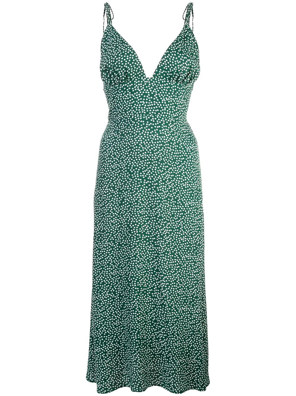 Reformation Talita floral-print dress - Green | FarFetch US