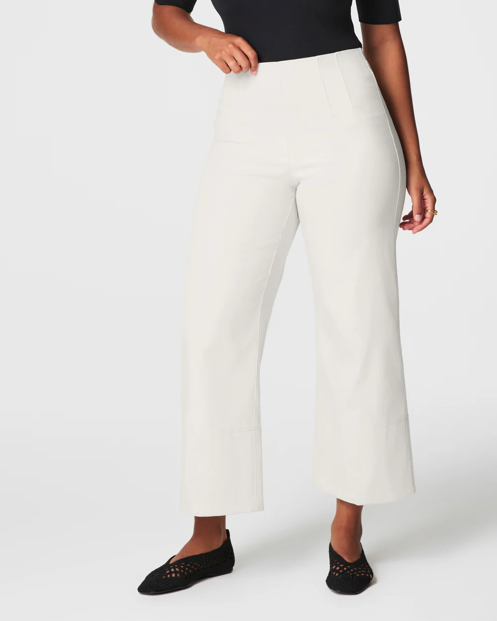 SPANX® Stretch Twill Cropped Wide Leg Pant | Spanx