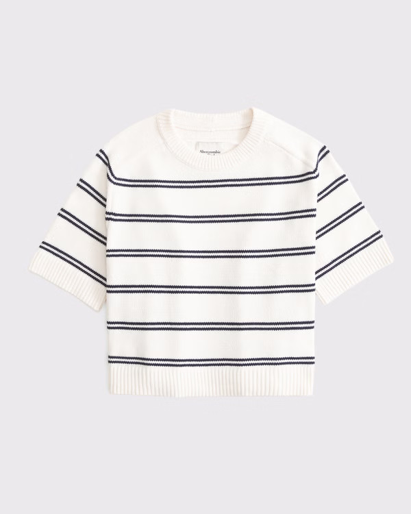 The A&F Madeline Crew Sweater Tee | Abercrombie & Fitch (US)
