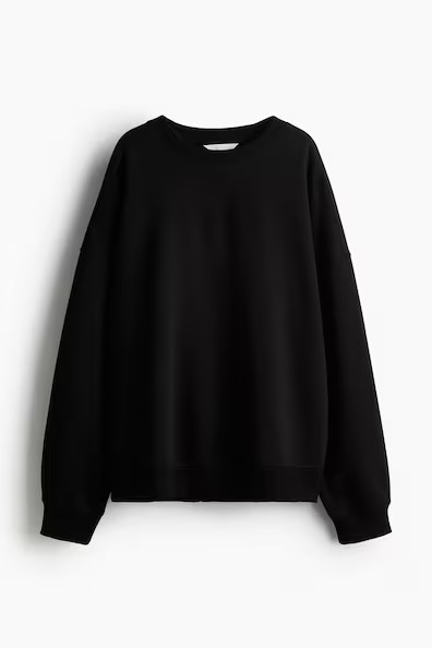 H & M - Oversized Sweatshirt - Black | H&M (US + CA)