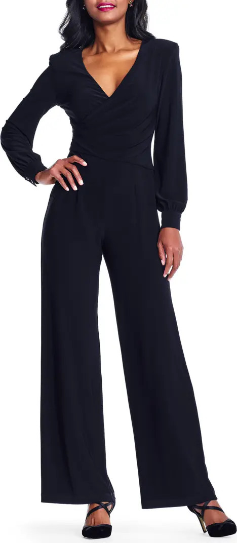 Adrianna Papell Long Sleeve Matte Jersey Jumpsuit | Nordstrom | Nordstrom