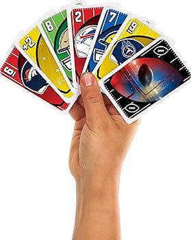 Mattel Games UNO NFL Card Game in Storage Tin Box for Kids, Adults, Parties & Travel with NFL Tea... | Amazon (US)