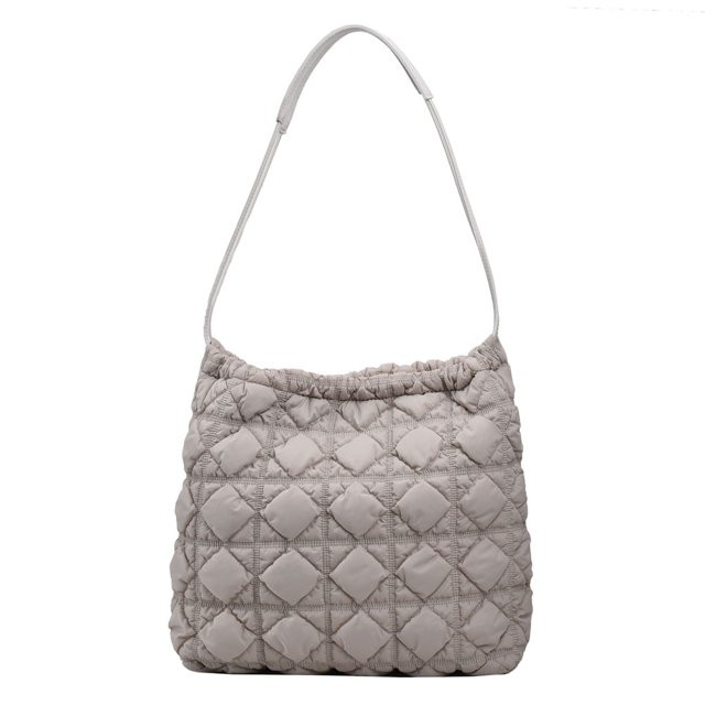 Yucurem Women Down Hobo Bag Casual Puffer Tote Bag Trendy Fall Winter Bag (Khaki) - Walmart.com | Walmart (US)