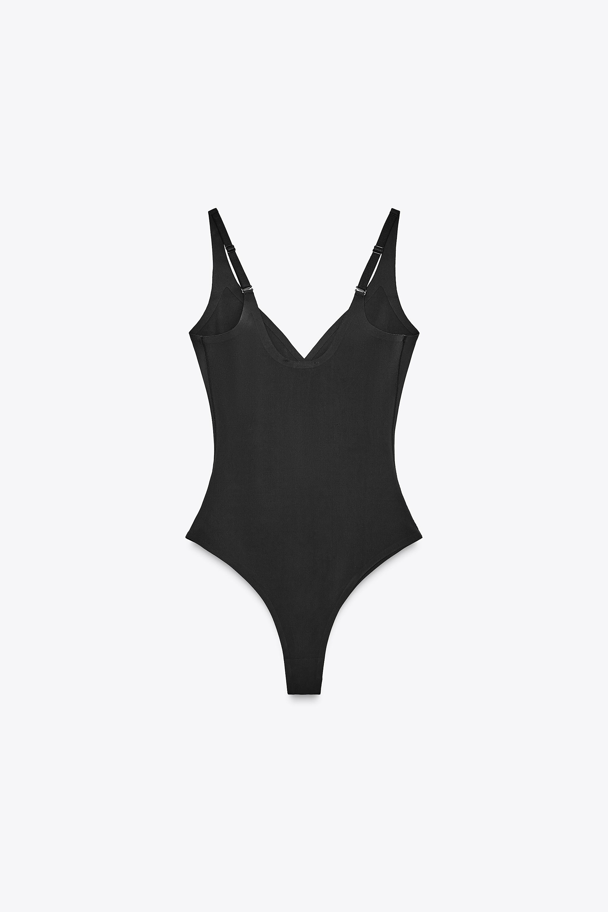 POLYAMIDE STRAPPY BODYSUIT | Zara US