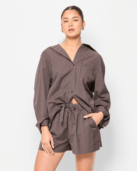 Striped Pull On Shorts - Lily Loves - Brown Stripe | Target AU