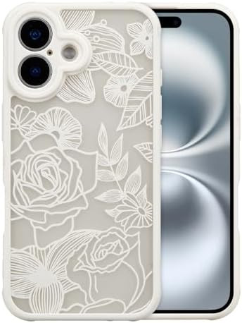 XIZYO for iPhone 17 Case, Floral Rose Cute Phone Case for Women Girls Aesthetic Pattern Print Sli... | Amazon (CA)