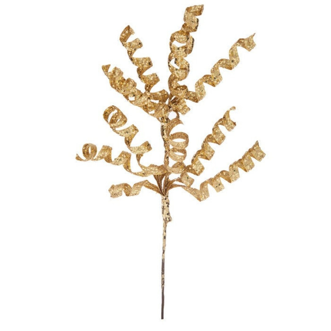 12 Gold Glitter Pick, Gold Stem Spray, Gold Christmas Spray, Christmas Wreath Pick, Patriotic Pic... | Etsy (US)