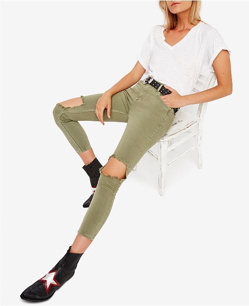 Busted Knee Skinny Jeans | Macys (US)