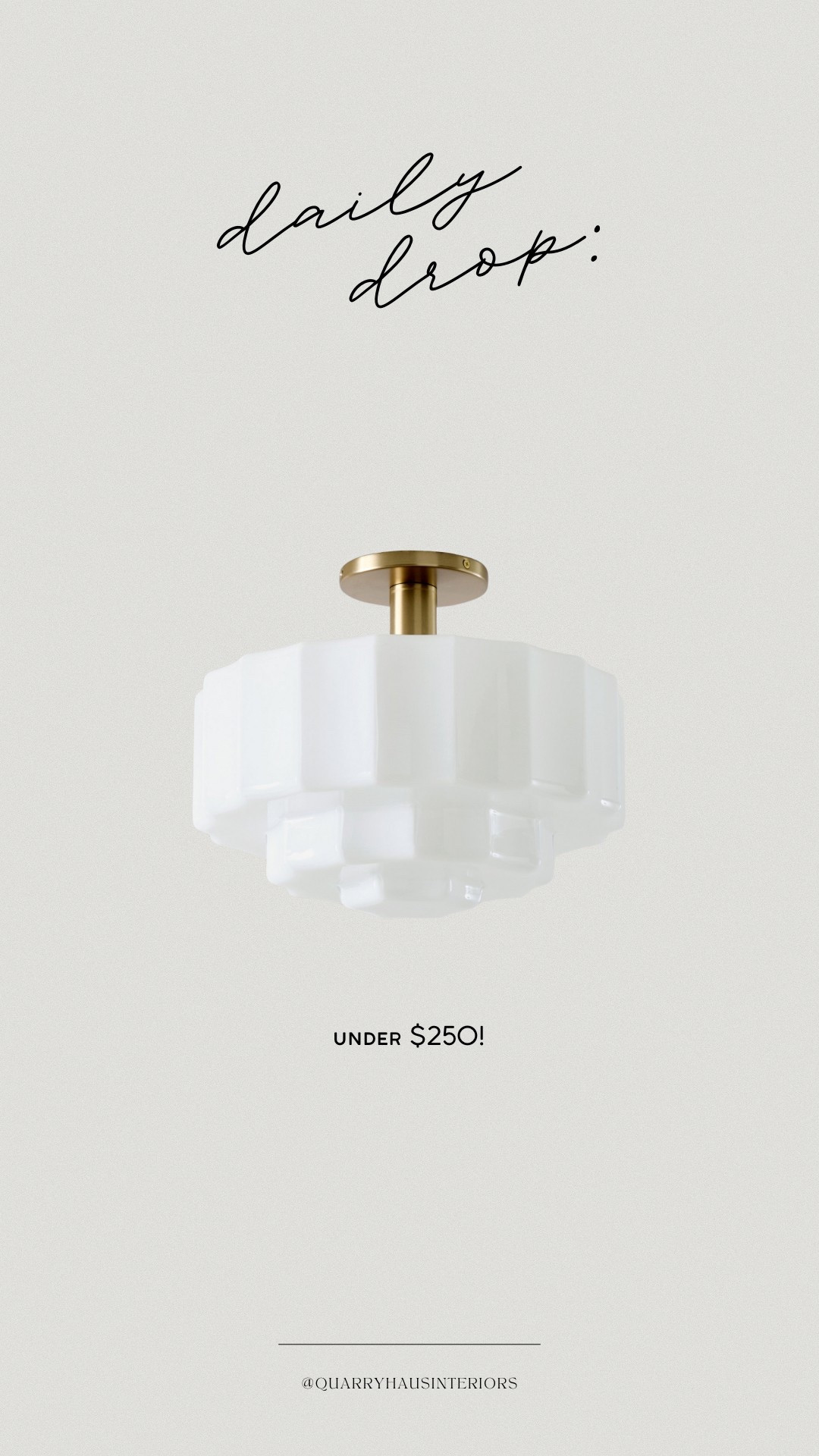 This modern vintage milk glass semi flush mount has the prettiest tiered scallop detailing! 

#LTKHome