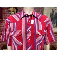 Wrangler Western Cowboy Cut Regular Fit Rodeo Fair Ranch Shirt Short Sleeve Size 17 1/2 | Etsy (US)