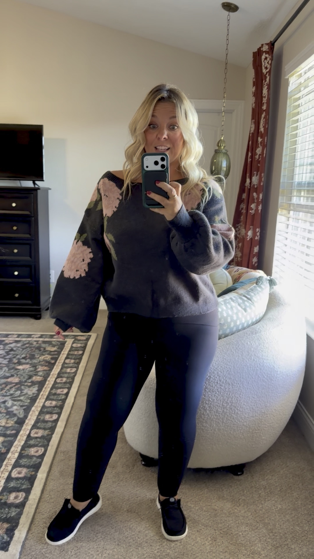 This floral sleeve sweater reminds me SO much of Anthropologie but it’s Shein!! I linked everything from my recent Shein order as I know that site scares some people but I sorted through the not so great stuff to find you all the GREAT ones! Scroll my LTK to see them all styled & remember Shein offers FREE returns so don’t be scared to try them! I sized down to a med from my usual lg & it’s still an oversize fit. 

#LTKFindsUnder50 #LTKPetite #LTKMidsize