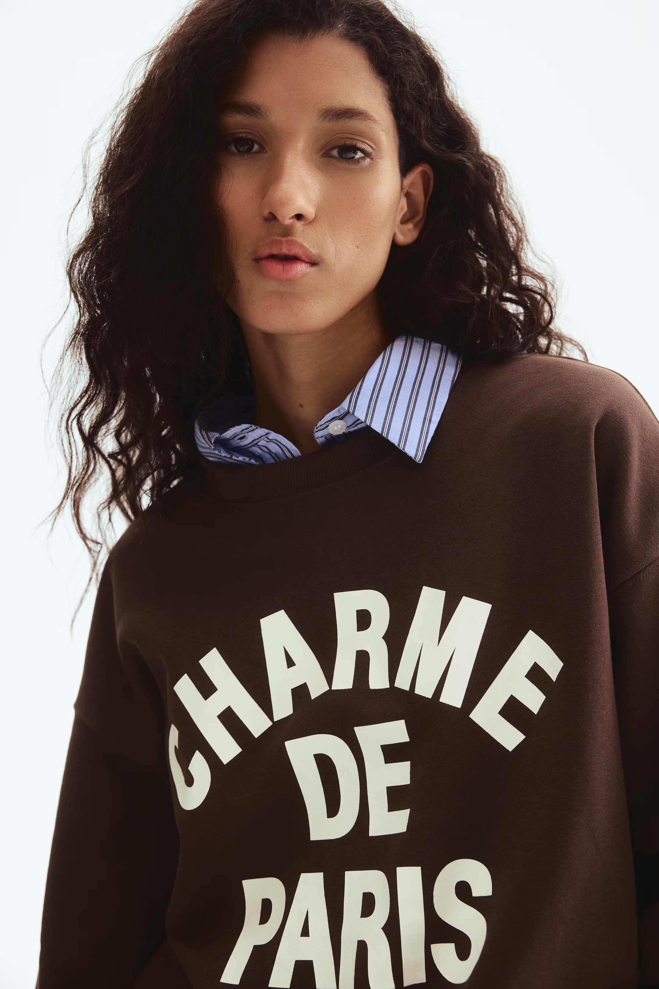 Text-motif sweatshirt | H&M (UK, MY, IN, SG, PH, TW, HK)